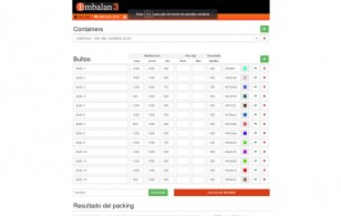 Embalan3. Software web bin-packing